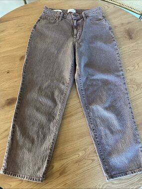 Universal Threads Vintage Straight Brown Straight Leg Jeans Waist 28